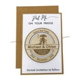thumbnail image 4 of Personalized Wedding Magnets 25 Rusric Wedding Save The Date Cards Favor With Envelopes, 4 of 4
