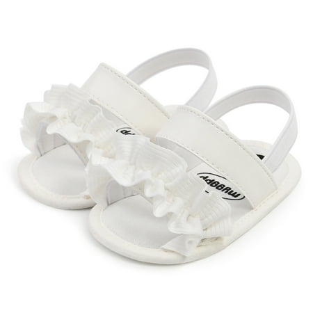 

Cathalem for Kid Girls Tassel Sandals Flowers Soft Sole Toddler Shoes Sandals Princess Shoes Fish Mouth Size 3 Baby Girl Shoes White 0 Months