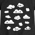 thumbnail image 3 of Instant Message - Kawaii Clouds Fitted Short Sleeve Graphic T-Shirt, 3 of 6