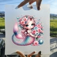 thumbnail image 4 of 15cm Kids Iron-On Heat Transfer Vinyl Patch with Cute Flower and Mermaid Design, 4 of 10