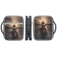 thumbnail image 2 of ZUXONGSY Cross Jesus Print Bible Cover Case for Women Quilted Bible Protector Large Christian Tote Bag with Handle Scripture Bag for Daily Use, 2 of 7