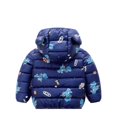 thumbnail image 2 of Hicidod Toddler Winter Hat Toddler Winter Jacket Baby Girls Boys Warm Thick Quilted Down Coats Cute Bear Ear Hooded Padded Puffer Jackets Outwear, 2 of 3