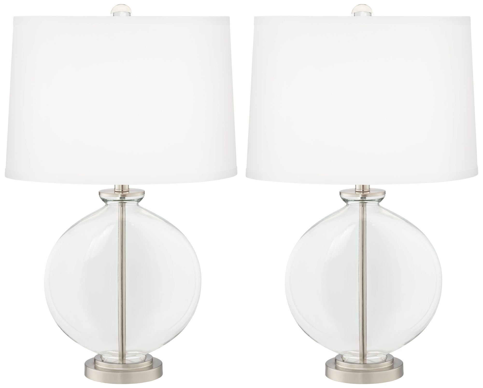 Plus Clear Glass Fillable Carrie Table, Small Clear Glass Table Lamps