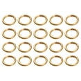 thumbnail image 1 of 20 Pcs Zinc Alloy Open Jump Rings Split Polished Plated Spring Rings Jewelry Making Findings 4.0x28MM (Golden), 1 of 5