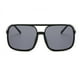 thumbnail image 2 of Sonducket Gafas ópticas Gafas con montura negra Protección de moda Accesorios de ropa de marco grande para protección de ojos Lentes Gris con borde negro, 2 of 6