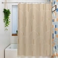 thumbnail image 3 of Khaki Boho Shower Curtain Set, Waterproof Shower Curtains for Bathroom, Middle Century Modern Abstract Art Washable Fabric Cloth Bath Curtain for Bathtub Decoration with Hooks 66x72 Inches, 3 of 9