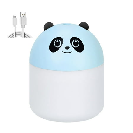 

yongmandr Mini Aromatherapy Humidifier with Lights 250ml Large Mist USB Rechargeable Wireless Electric Humidifier for Car Home Office Home Supplies Ideal Gifts (Blue 1PC)