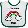 thumbnail image 3 of Inktastic I Love my Mom Boys or Girls Baby Bib, 3 of 4