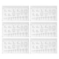 thumbnail image 4 of Regla de Arte de Unas, Regla de Medición de Unas 10 Piezas Ultra Delgadas Transparente para la Manicura, 4 of 7