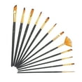 thumbnail image 3 of Pinceles de acuarela Bling Bling juego de 12 pinceles de pelo de nailon, 3 of 12