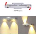 thumbnail image 2 of 6W 2 LED Up Down Light Fixture, Ergonomic Design with 360° Adjustable Rotation, Decorative Indoor Sconces for Bedroom Corridor, Energy Class A++, 2 of 5