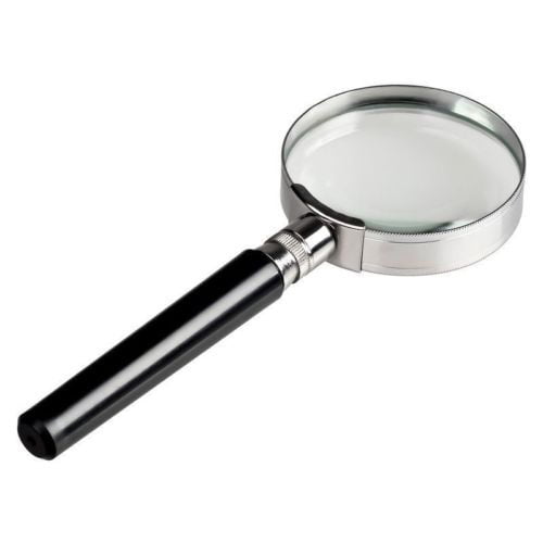 Honeytecs Magnifier Handheld Magnifier 10X Reading Magnifying Glass Portable Jewelry Antique Loupe with High Magnification Power Lens 