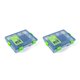 thumbnail image 2 of Advancent Equipo de pesca seguro con caja de aparejos fuerte y resistente a los arañazos Cajas de aparejos de pesca de gran capacidad pequeñas pequeño verde 2piezas, 2 of 6
