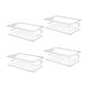 thumbnail image 1 of contenedores de plástico para almacenamiento de refrigerador y despensa, 10 x 6 x 3 pulgadas, contenedores organizadores apilables para refrigerador con asa para cocina, refrigerador,, 1 of 5