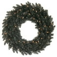 thumbnail image 2 of Vickerman 24" Black Fir Artificial Christmas Wreath, Warm White Dura-Lit LED lights., 2 of 2