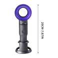 thumbnail image 3 of Portable Bladeless Handheld Fan, Rechargeable 2000mAh Battery Operated Fan with 3 Speed Settings, Personal Mini Desk Fan with Base for Home Office Travel, USB Charging Small Cooling Fan, 3 of 8