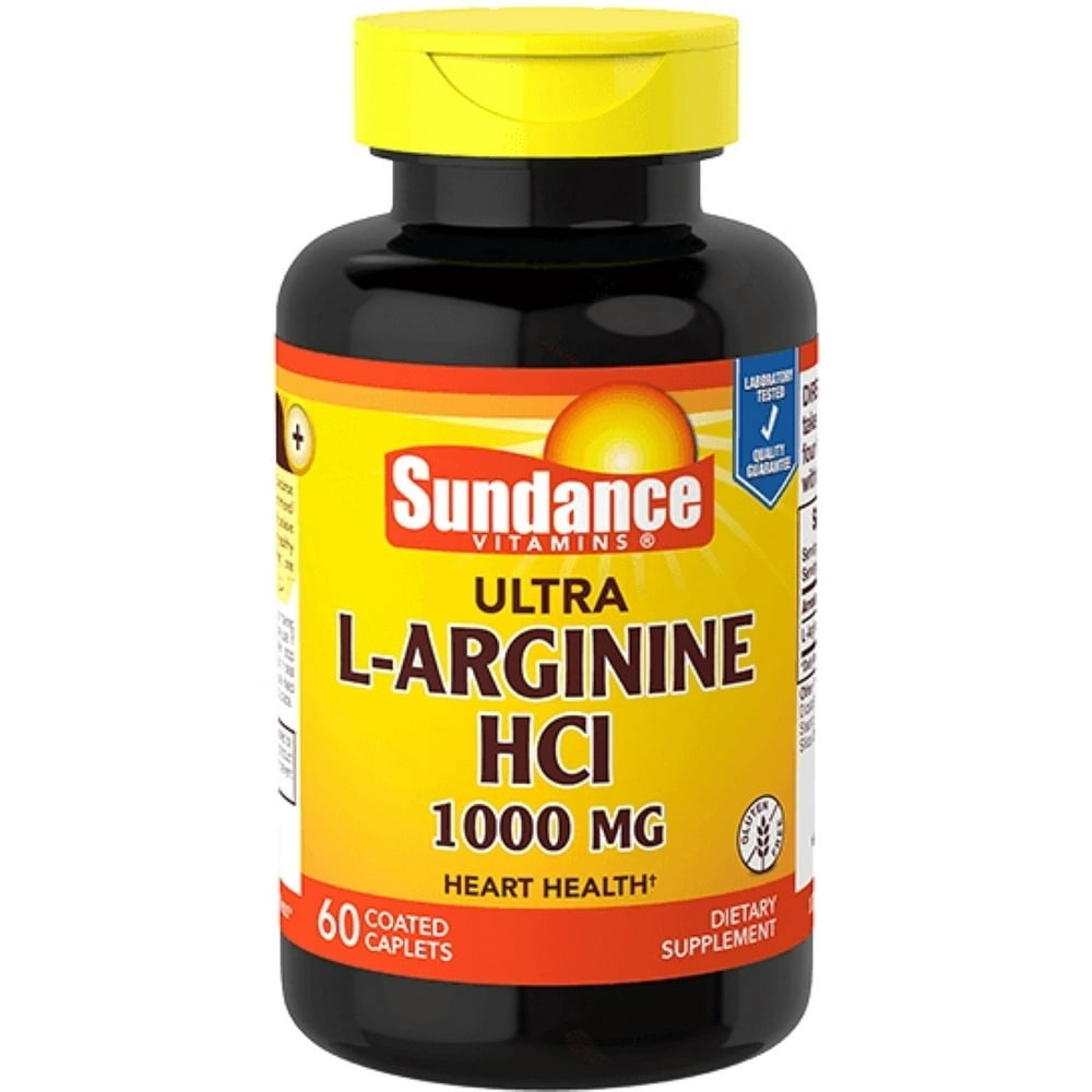 2 Pack Sundance Vitamins Ultra LArginine HCl 1000 mg, 60 ea