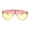 silver pink yellow, variant on Oceanic Tie Dye Gradient Shield Robotic Futurism Sunglasses Black Purple Pink