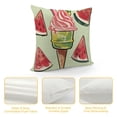 thumbnail image 4 of COMIO Hello Summer Vibes Gnome Decorative Throw Pillow Cover, Ice Cream Popsicle Juice Porch Patio Outdoor Pillowcase, Stripes Seasonal Farmhouse Couch Cushion Case Home Decor, 4 of 5