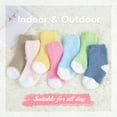 thumbnail image 4 of Kids Fuzzy Christmas Slipper Socks - Soft Warm Winter Comfy Fluffy Socks for Girls 3Pairs ﻿, 4 of 4