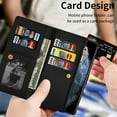 thumbnail image 6 of for iPhone 14 Pro Max Wallet Case with Strap, Premium PU Leather Flip Cover with Card Holder and Kickstand Bracelet Glitter Shockproof TPU Flip Cover Phone Cases for Girls Women, 6 of 16