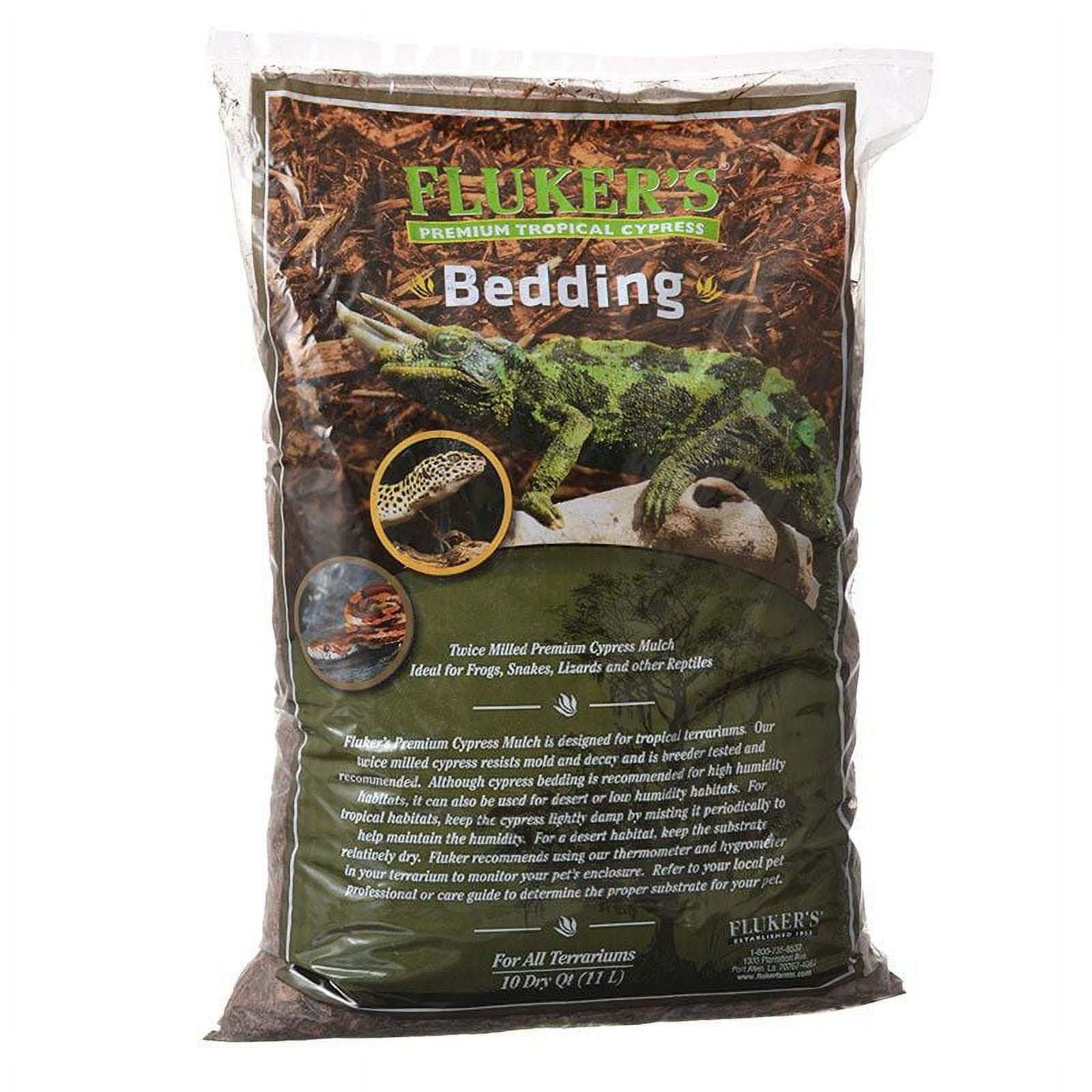 Flukers Premium Tropical Cypress Bedding [Reptile, Bedding] 10 Dry Quarts