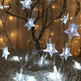 thumbnail image 3 of Guirnaldas de luces navideñas con forma de estrella y copo de nieve de 10 m, 20 m y 30 m para exteriores, para decoración de habitaciones, bodas, fiestas y Año Nuevo, 3 of 5
