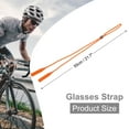 thumbnail image 2 of Uxcell 3 Pcs Sangle de Lunettes Réglable en Silicone pour Hommes Femmes, Orange, 2 of 7
