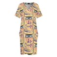 thumbnail image 3 of La Croix-vestido holgado con bolsillo para mujer ropa de verano cóctel, 3 of 6