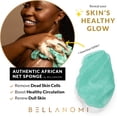 thumbnail image 3 of BELLANOMI African Net Sponge - Authentic Sapo Exfoliating Net, Ethically sourced from Nigeria, 45" Long Back Scrubber, Quick Dry Loofah Alternative for Gentle Exfoliation Daily Use, 3 of 9