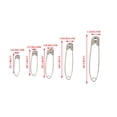 thumbnail image 4 of Matsuzay 50 Uds. Alfileres de seguridad elásticos para costura DIY, alfileres de costura portátiles para manualidades, 7x32mm Tela de costura y artesanía Blanco K 9.5*45mm, 4 of 4