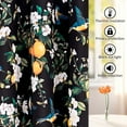 thumbnail image 6 of Alishomtll Floral Lemon Hummingbird Blackout Curtains Room Darkening Grommet Window Drapes for Living Room , 52" x63", ,Set of 2 Panels,Black, 6 of 10