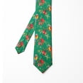 thumbnail image 2 of Necktie, Exotic Parrot Pomegranate, 3.7", Jade Green and Multicolor, by Ambesonne, 2 of 4