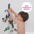 thumbnail image 4 of Edushape Magic Creations, Traffic Fun- Stick-On Removable Stickers Baby Bath Foam Toys for Toddlers 1-3, 4 of 8