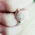 thumbnail image 3 of TopLLC Rings Rose Gold Snail With Rhinestone Opening Temperament Design Feeling Earring Pendant, 3 of 4