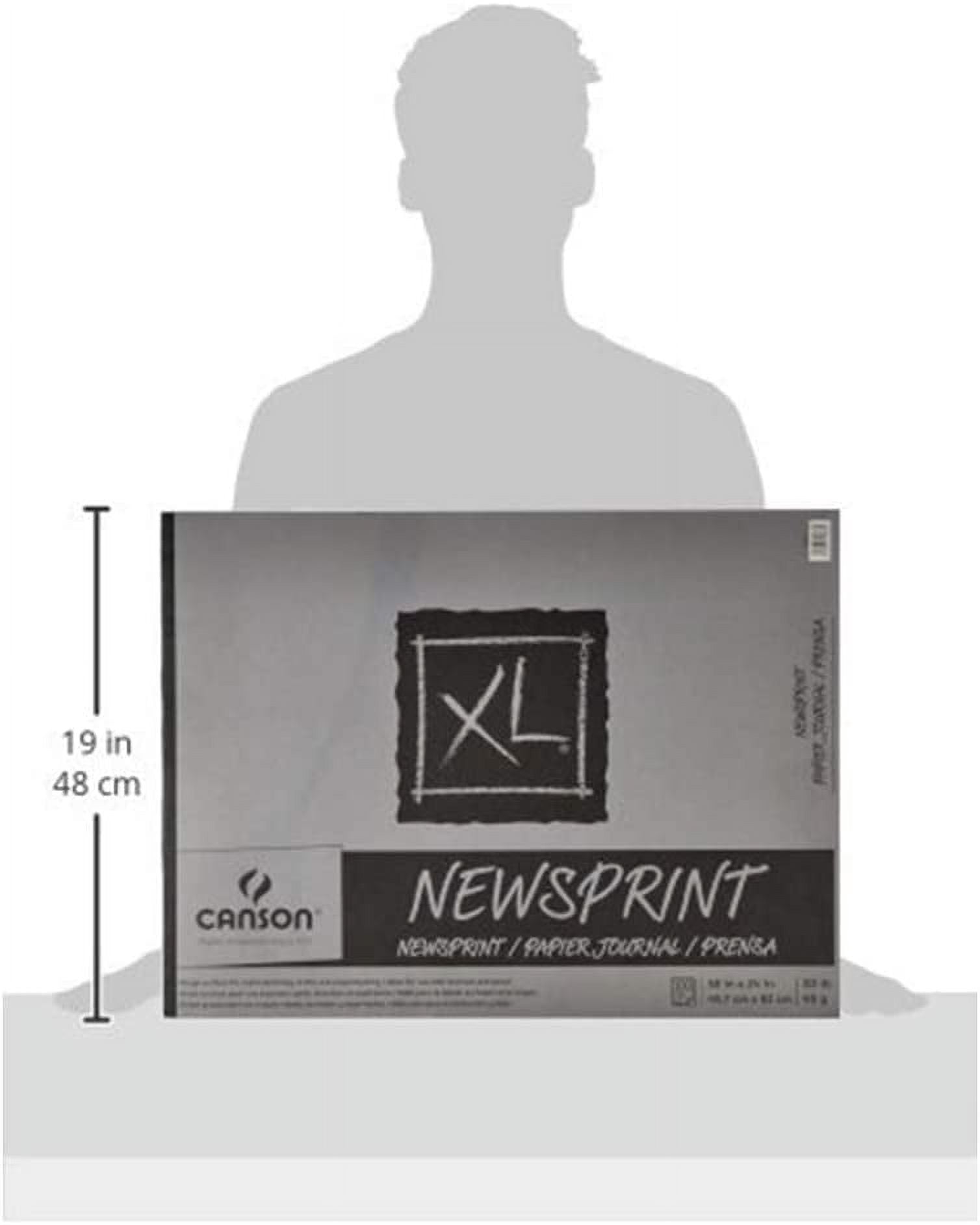 Canson 100510966 18 x 24 in. XL Newsprint Drawing Pad - 100 Sheets