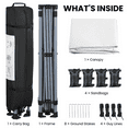 thumbnail image 5 of Renwick 10x10 Ft Instant Pop Up Canopy with One Push To Lock Setup Mechanism, White, 5 of 10