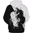 thumbnail image 3 of Chaos World Men's Novelty Hoodie Long Sleeves 3D Funny Graphic Print Sweatshirt Pullover, 3 of 9