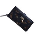 thumbnail image 3 of Fasiaou Hollow Leaf Women's Wallet Long Fashionable Handheld Bag Zipper Buckle Wallet/house/A Gift, 3 of 7