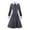 Black-2, variant on Elegant Historical Gothic Masquerade Wednesday Addams Gown For Adults Formal Dress