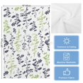 thumbnail image 5 of Grey Green Botanical Kitchen Towels Set of 4, Water Absorbent Dish Towel, Watercolor Spring Floral Summer Leaf Decorative Hand Towels - Quick Drying Cloth for Cooking Baking, 18x28 Inch, 5 of 8