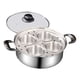 thumbnail image 3 of Olla vaporera, utensilio de cocina con tapa visible, práctico utensilio de cocina para cocinar pasteles al , ideal para el hogar, viajes, fiestas, 3 of 9