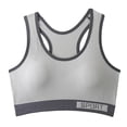 thumbnail image 2 of Livrdious Medium Support Front Zip Sports Bra for Women Wireless Racerback Workout Bra with Breathable Mesh Back, 2 of 4