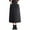 Black2, variant on Women's Elastic Waist down Skirt Winter Padded A-Line Quilted Skirt Insulated Long Puffer Skirt with Pocket