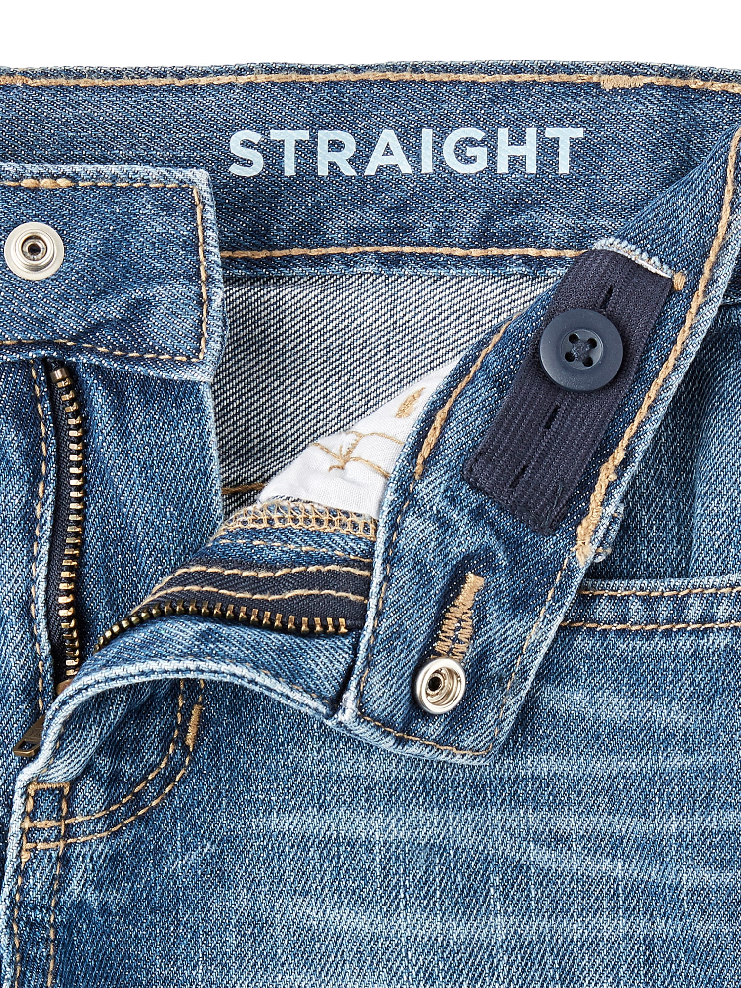 The Children's Place Boys Straight Fit Denim Jeans, 2-Pack, Sizes 4-18