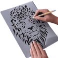 thumbnail image 5 of Painting template creative animal theme lace ruler personality scratch painting Template, 5 of 5