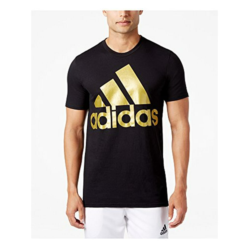 Adidas - Adidas Men's Metallic Logo T-Shirt (Black, 2XL) - Walmart.com ...