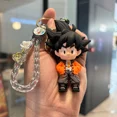 thumbnail image 2 of Anime Dragon Ball PVC dibujos animados Anime figura llavero Z Super Saiyan Son Goku coche colgante llavero niños juguetes regalos de navidad, 2 of 5