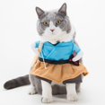 thumbnail image 5 of Zonghan Polyester Cute Pet Halloween Clothes Samurai Funny Upright Costume Dress Up For Cats Dogs, 5 of 9