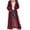 Red, variant on Lovskoo Long Cardigans for Women Trendy Long Sleeve Solid Color Cardigan Sweater with Slit Large Pockets Long Thin Coat Black